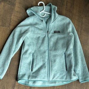 LL Bean Sweater Fleece Jacket - Storm Teal
